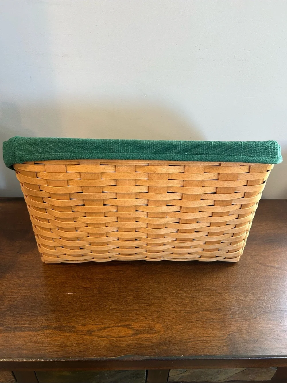Longaberger Large Desktop Basket Combo Liner Dividers Protector Great Organizer.